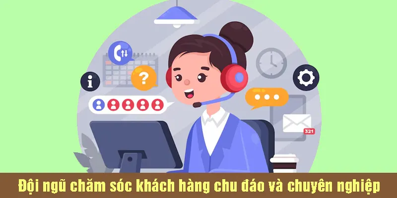 Đội ngũ chăm sóc khách hàng IWIN chu đáo và chuyên nghiệp